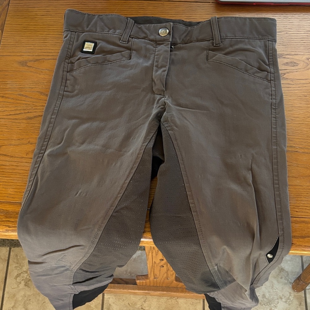 Equiline Silicone Full-Seat Riding Breeches Brown 28 Women’s